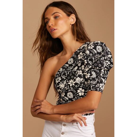 Intimately Free People NWT Somethin Bout You Floral Print One-Shoulder Bodysuit - Picture 1 of 13